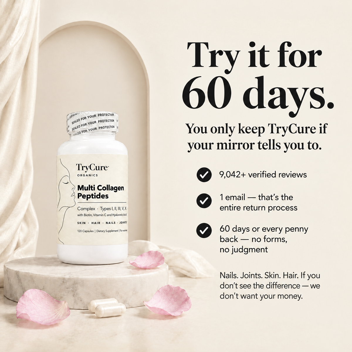 TryCure® Multi Collagen Complex 8:1 - Complete Beauty Collagen
