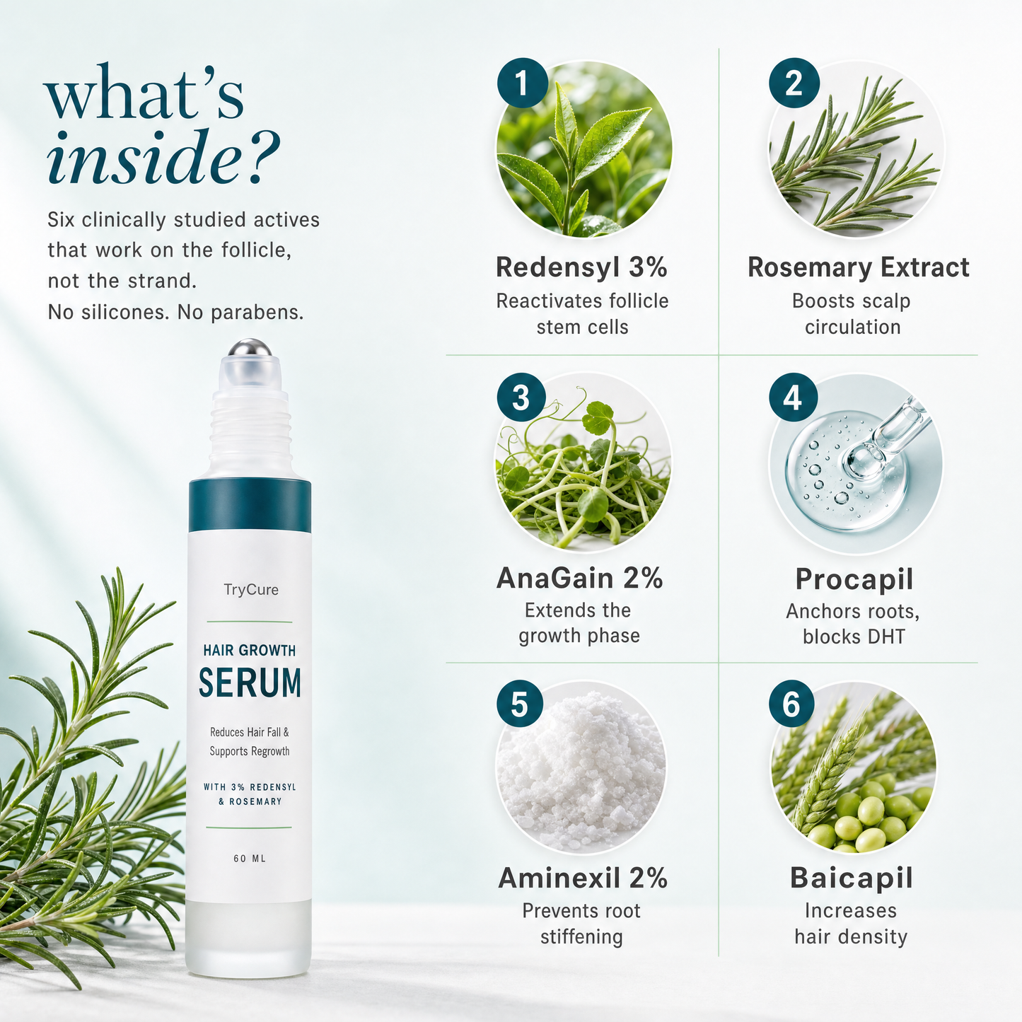 TryCure™ Korean Rosemary Hair Serum