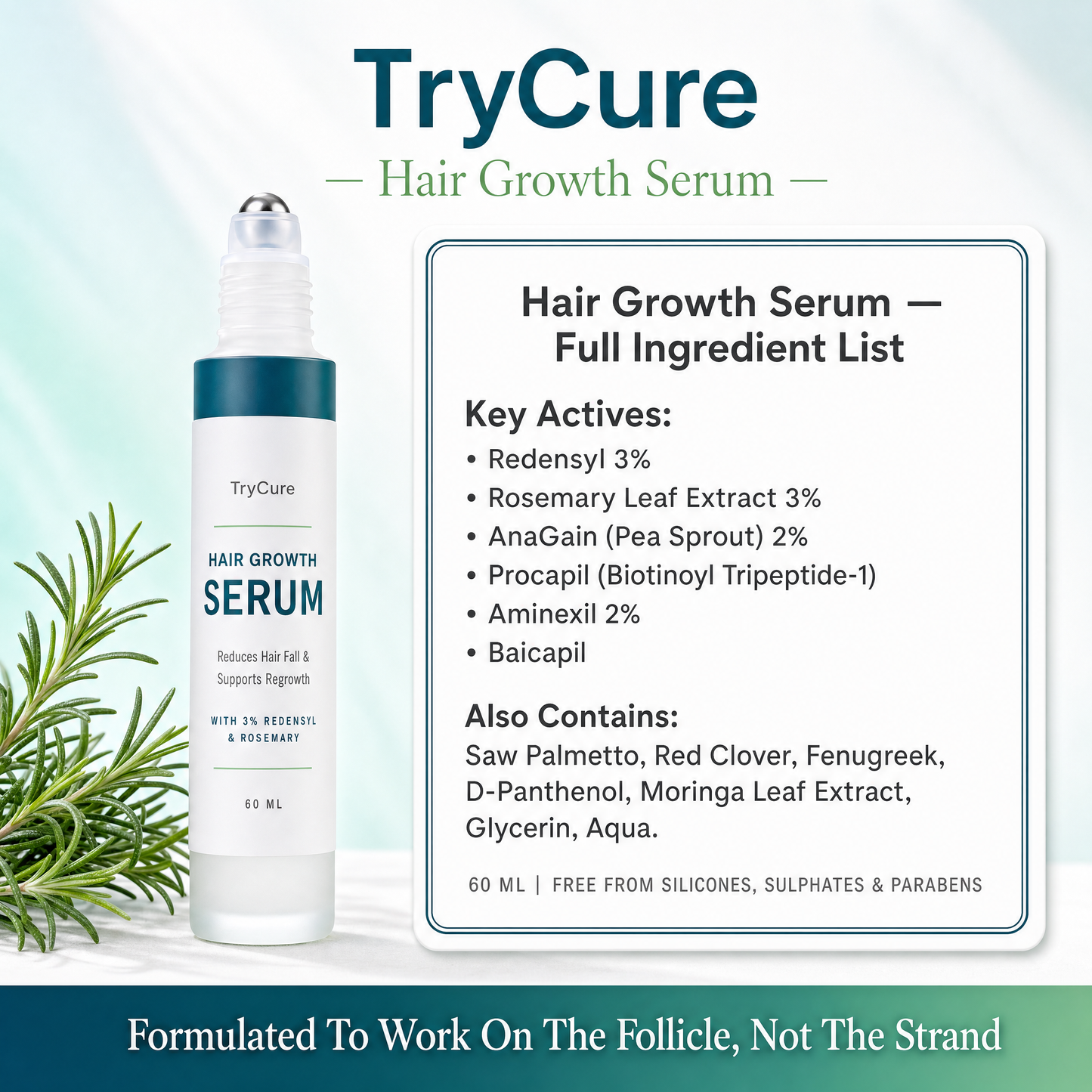 TryCure™ Korean Rosemary Hair Serum