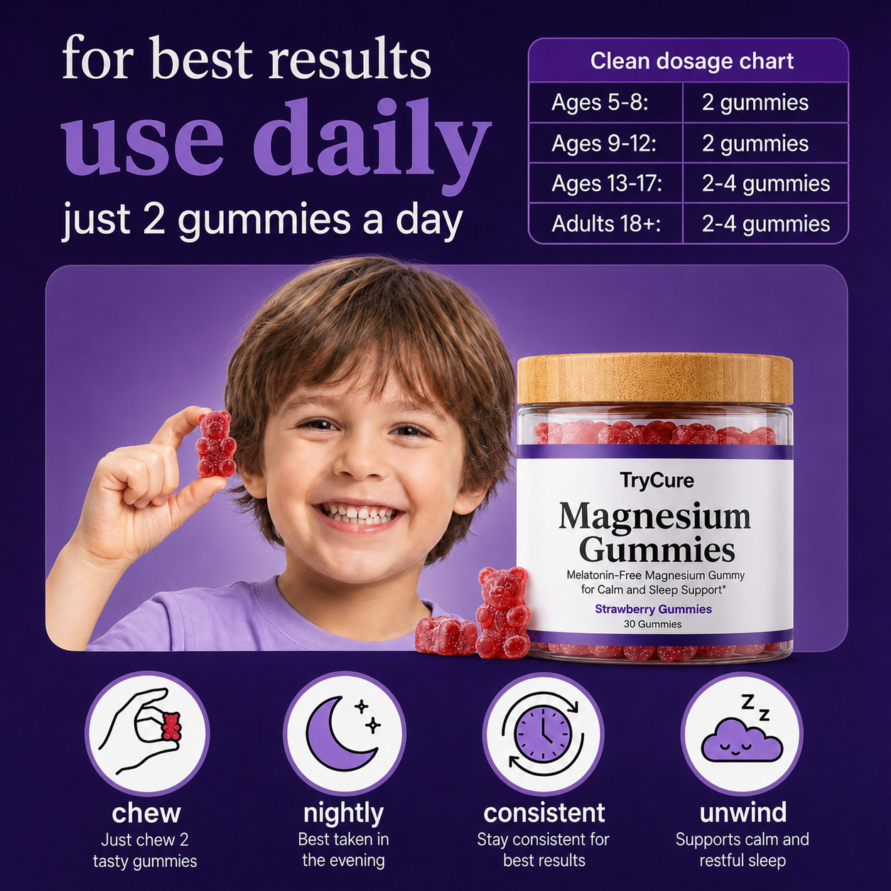 TryCure™ Magnesium Gummies