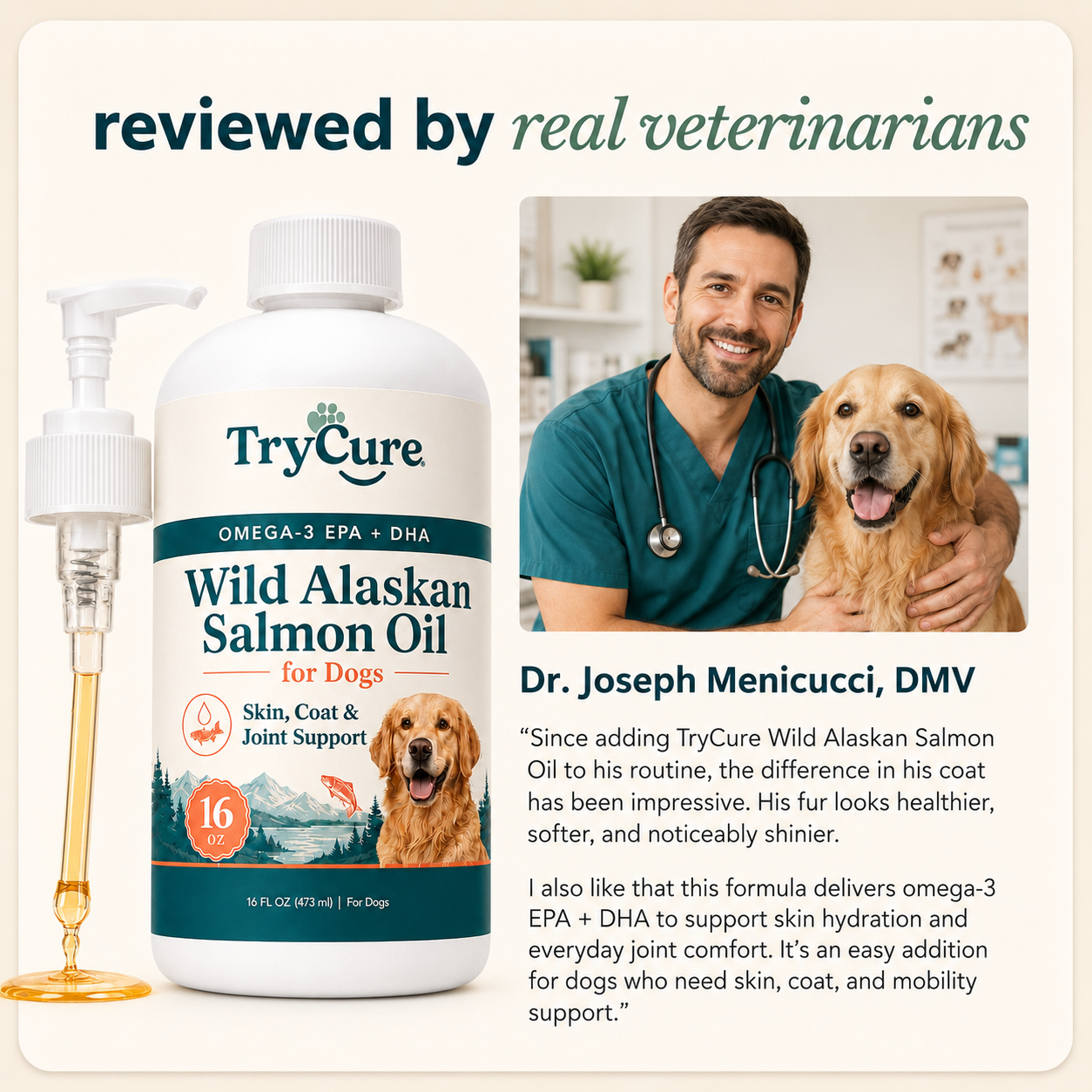Wild Alaskan Salmon Oil for Dogs