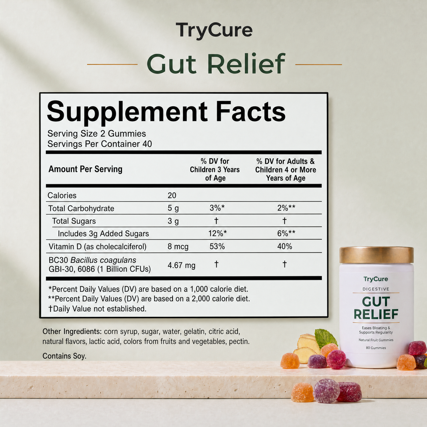TryCure® Gut Relief Gummies