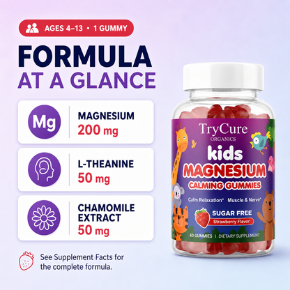 TryCure® Magnesium Calming Gummies For Kids