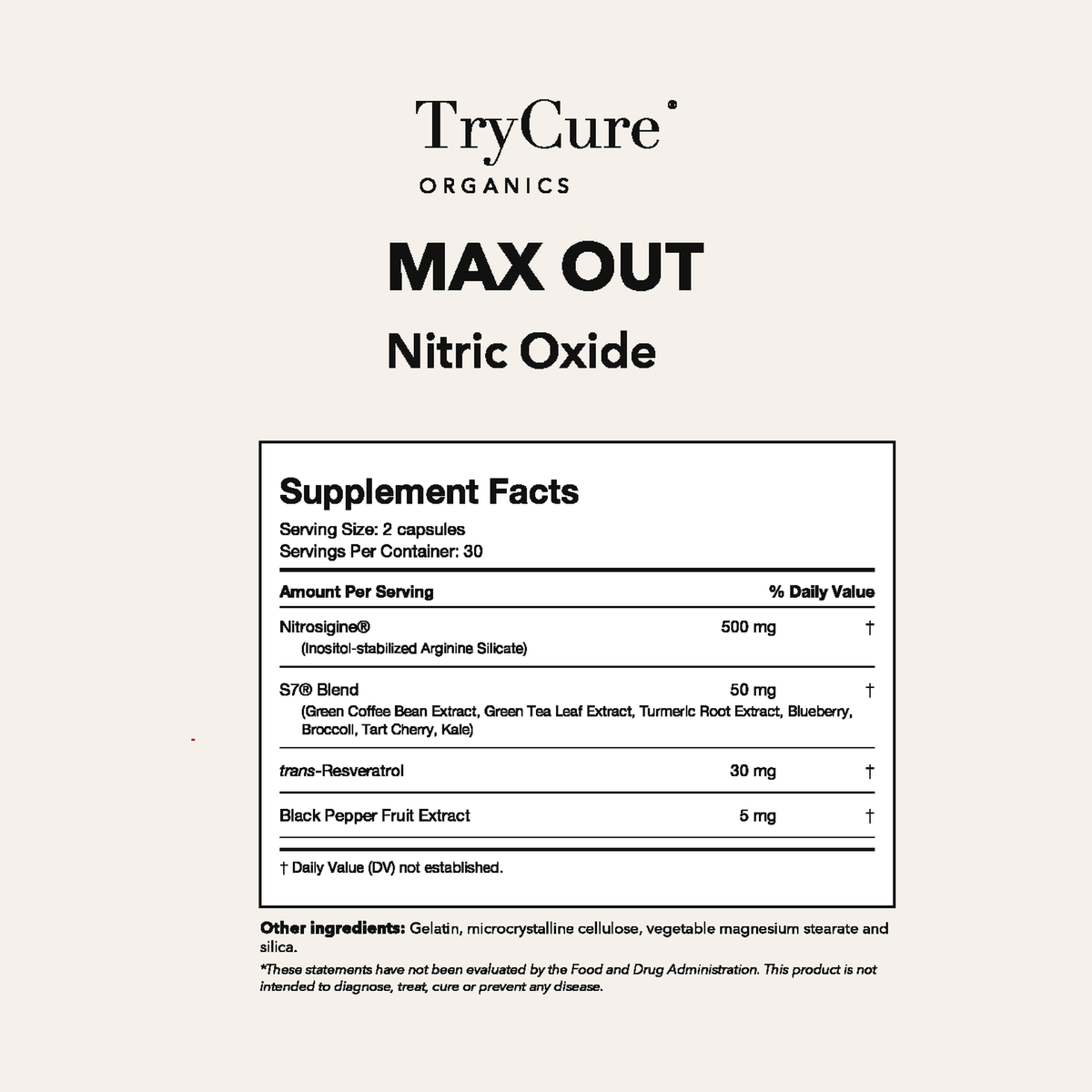 TryCure MAX OUT Nitric Oxide