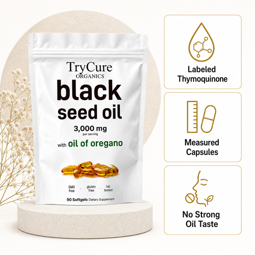 TryCure Standardized Black Seed Oil — 01 of 11