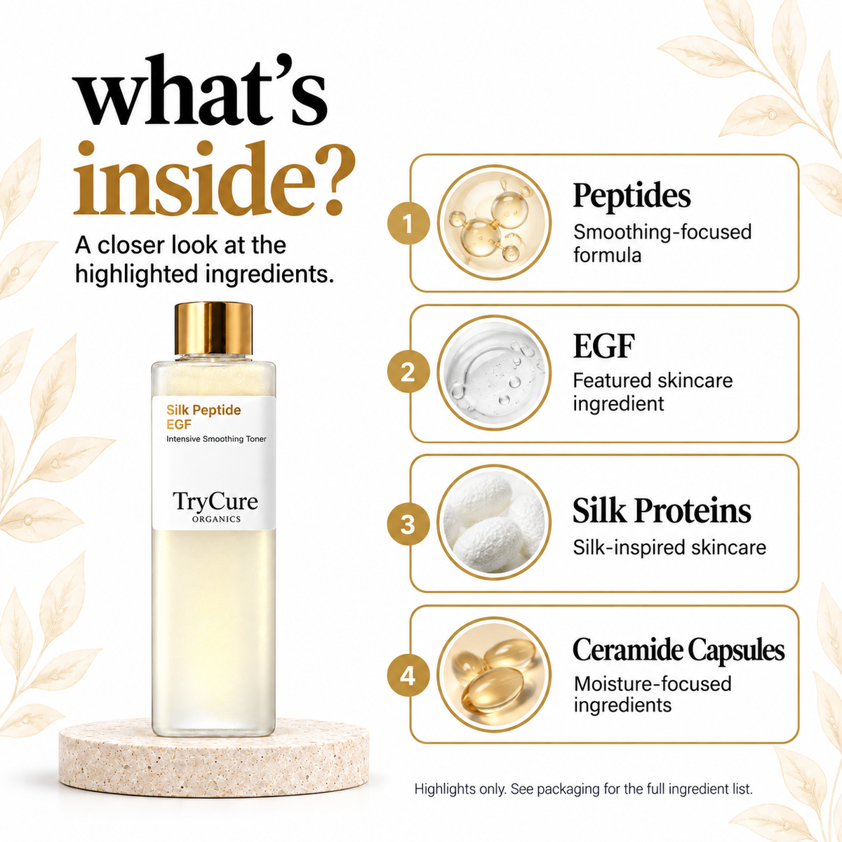 Toner — 02 inside. TryCure skincare.