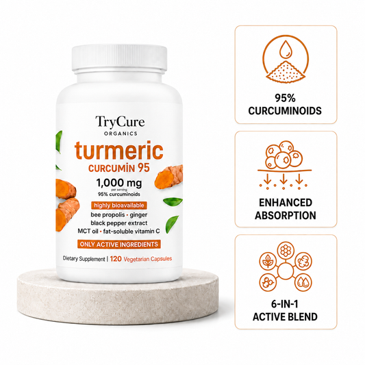 TryCure Turmeric Curcumin - Inflammation Support Capsules — 01 of 05