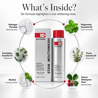 TryCure Hydrogen Peroxide Whitening Mouthwash — 03 of 07 — formula ingredients