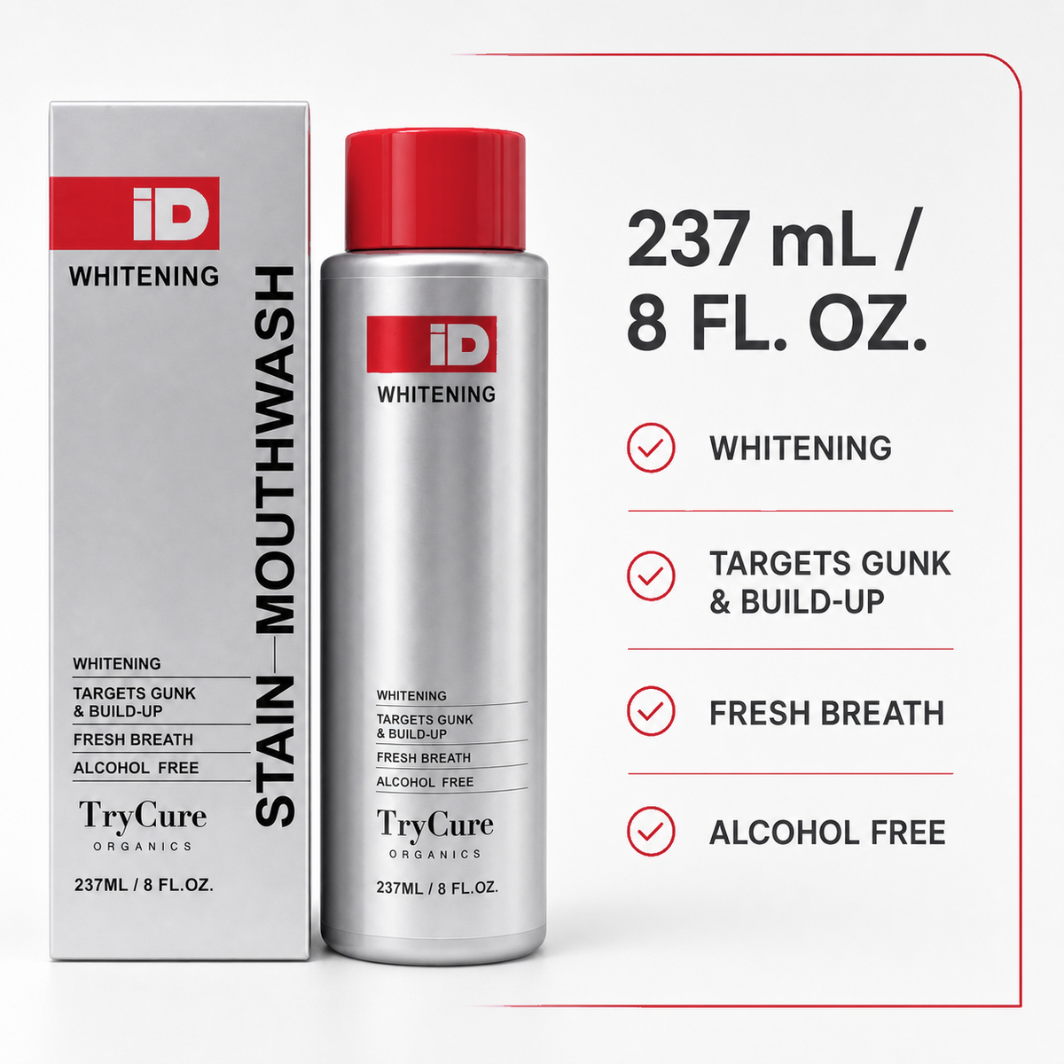 TryCure Hydrogen Peroxide Whitening Mouthwash — 06 of 07 — label facts
